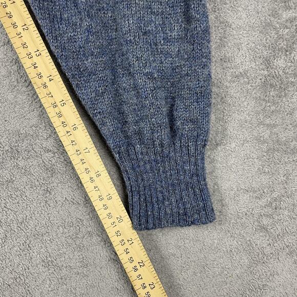 Pendleton Sweater Mens XL Blue Shetland Wool Pullover V Neck Knit Made in USA - Picture 10 of 12